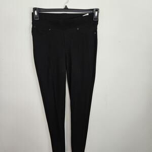 Women's Seven7 Pull-On Legging Black Athleisure Smart Casual Minimalist Sz S